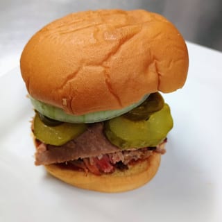 Sliced Brisket Sandwich